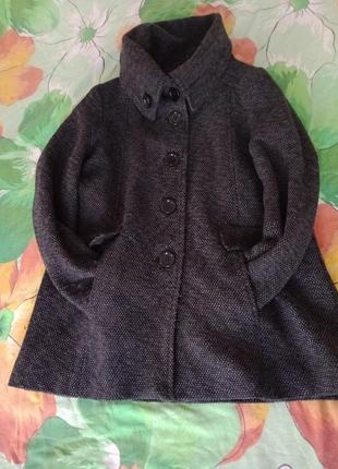 H&m. шерстяное шерсть теплое пальто wool брендовое стильное8 фото
