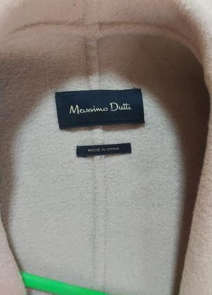 Шерстяное короткое женское пальто massimo dutti10 фото