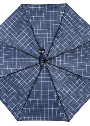 Жіноча парасолька напівавтомат toprain на 8 спиць у карту, синя, 02023-15 фото