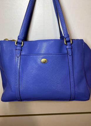 Оригинал женская сумка coach new york натуральная кожа замеры: ширина 40 высота 30 см состояние новой2 фото
