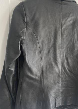 Кожаная куртка пиджак3 фото