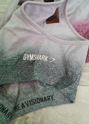 Лот 2 топи gymshark компресійні спортивні топи топіки з отворами для вкладишів5 фото