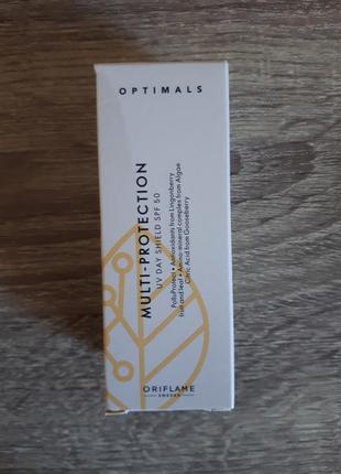 Мультифункциональный защитный крем для лица optimals с spf 501 фото