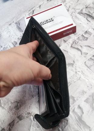 Мужской кожаный кошелек портмоне кожаное8 фото