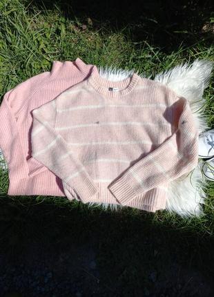 Свитер, пудровый свитер, розовый свитер