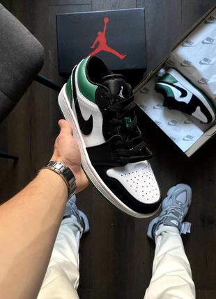 Кроссовки nike air jordan low shadow green&black