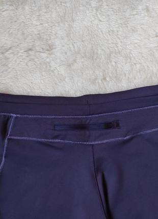 Фиолетовые женские спортивные длинные шорты бриджи спортивные высокая талия посадка active by tchibo9 фото