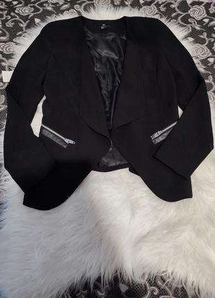 Черный пиджак на подкладке2 фото