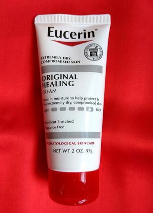 Заживляющий крем для очень сухой чувствительной кожи eucerin original healing cream.