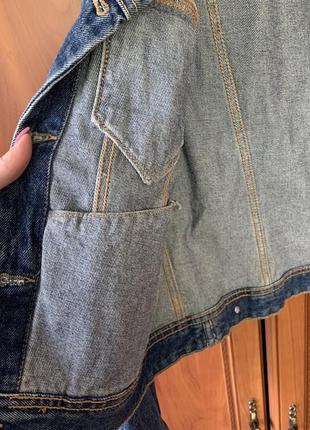 Очень классная джинсовая куртка бренда mango.4 фото