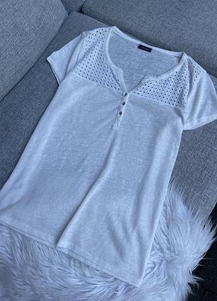 Блуза молочная с вышивкой