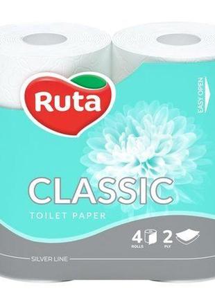 Туалетний папір ruta classic 2-шаровий, 4 шт.