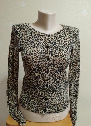 Кофта джемпер піджак леопардовий принт9 фото