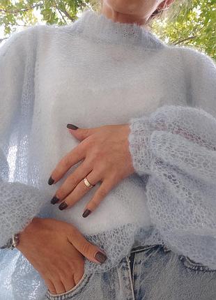 Светр павутинка з мохеру 2