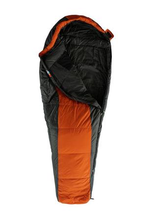 Четырехсезонный спальный мешок, спальный мешок кокон tramp arctic long левый orange grey 225/80-50 до -30