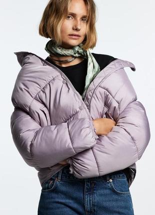 Жіноча стьобана куртка zara, розмір m5 фото