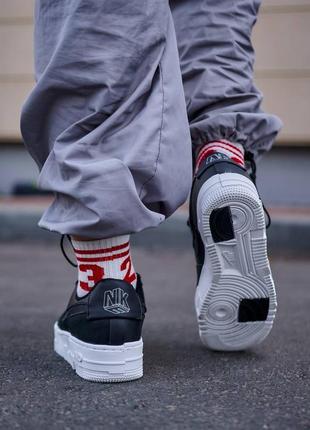 Жіночі nike air force pixel black white6 фото