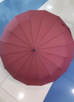 Зонт 10.3339.003-04 бордовый с автоматическим механизмом гашения купола 16 спиц