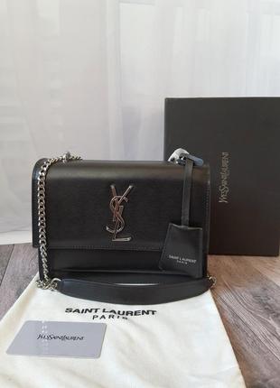 Шкіряна сумка в стилі ysl