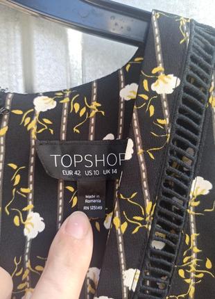 Платье topshop с длинным, плата в цветы8 фото