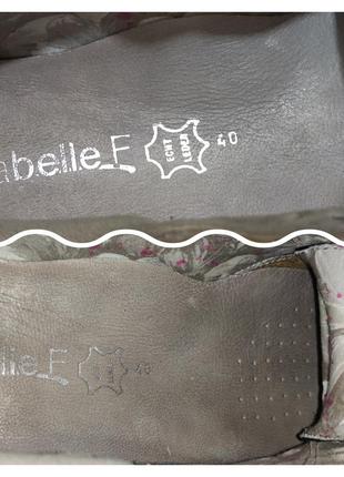 Кожаные туфли с пайетками от isabelle f германия 40р.9 фото