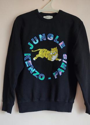 Свитшот kenzo x h&m shirt medium big logo black