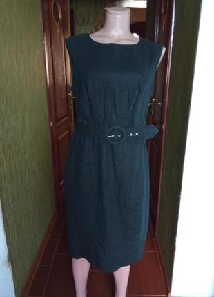 Льняное платье
