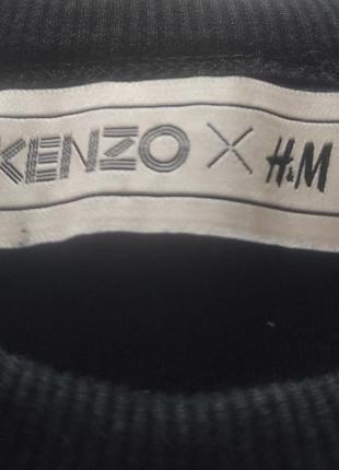 Свитшот kenzo x h&amp;m shirt medium big logo black5 фото