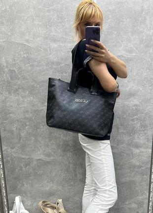 Велика біла жіноча сумка guess, на два відділення8 фото