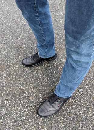 Мужские кожаные кроссовки туфли прошиты харьковская обувь от производителя5 фото