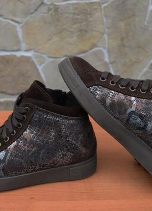 Демисезонные ботинки tamaris (германия) на флисе, кожа р.384 фото