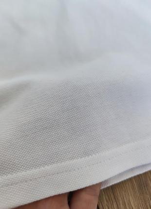 Белая футболка поло для мальчика 9-10 лет/ 134-140, f&amp;f4 фото