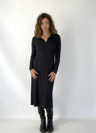 Сукня темно сіра поло, нова, в скаладі шерсть. дуже зручна та якісна