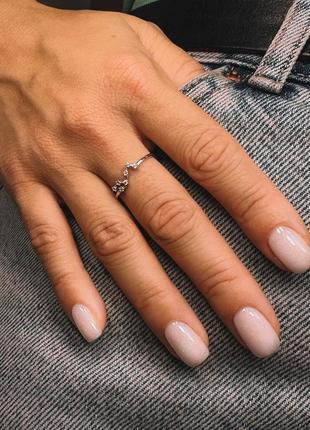 Кільце срібне знак зодіаку водолій колечко із сузір'ями, регульований розмір, срібло 925 проби