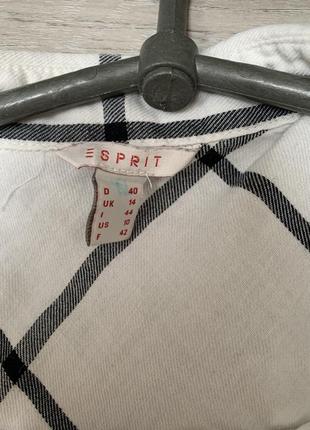 Рубашка белая в клетку esprit, подойдет на хс/с/м,стан идеален4 фото