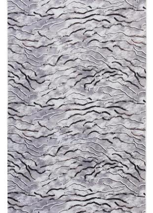 Ковер на силиконовой основе противоскользящий dakaria rubin venice soft r0063 2.00x2.30 м серый