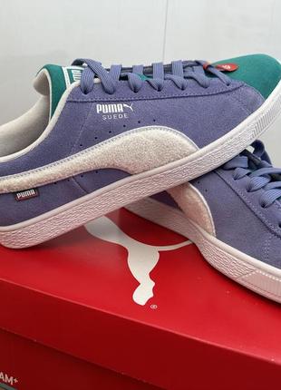 Puma fandom suede lace up purple3 фото