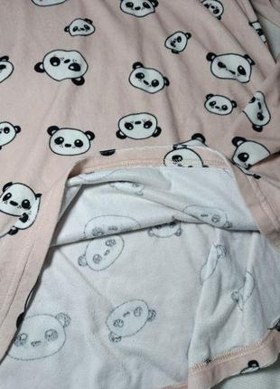Женская пижама в пандах. флисовая пижама. теплая пижама.8 фото