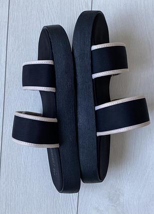 Шльопанці сланці текстильні на високій платформі шлепанцы на высокой платформе бренд primark