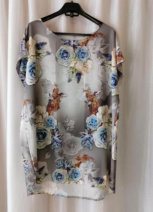 Блуза футболка туніка і легкої струминної тканини супер софт стильна жіноча туніка (батал) в наявнос10 фото