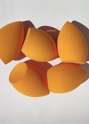 Спонжики для макіяжу (помаранчевий у зіп-пакетику)  1 шт