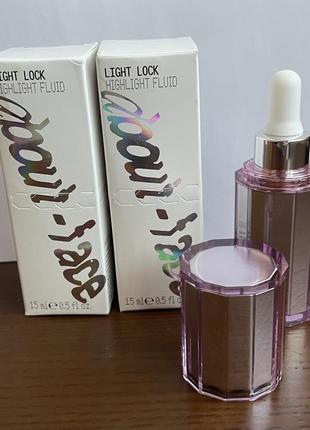 Жидкий хайлайтер-флюид about face light lock highlight fluid