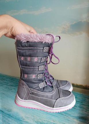 Теплые сапоги для девочки young spirit,27 размер