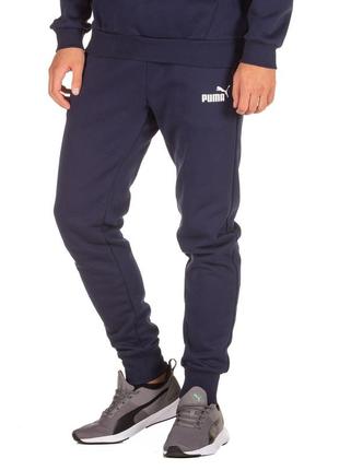 Мужские спортивные штаны puma essential slim pant in blue