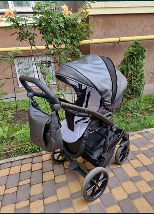 Детская коляска tako baby corona 2в1 эко кожа