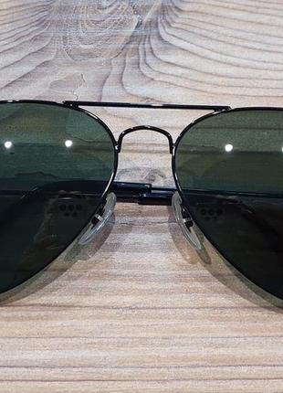 Солнцезащитные очки -пилоты ray ban aviator large metal !1 фото