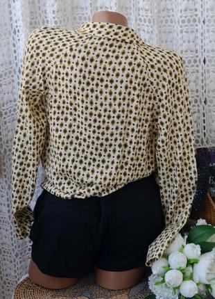 S фірмова натуральна жіноча блуза блузка сорочка кофта топ зара zara оригінал9 фото