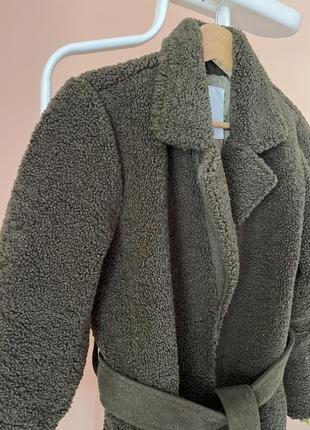 Шуба пальто тедді asos