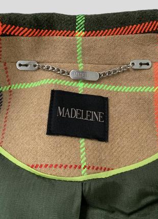 Шерстяной пиджак жакет блейзер madeleine zara massimo dutti прямого кроя8 фото