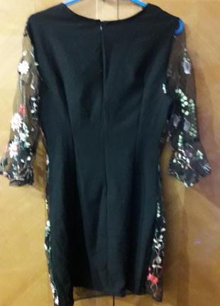 Mandi платье  полупрозрачное шифон вышивка р.122 фото